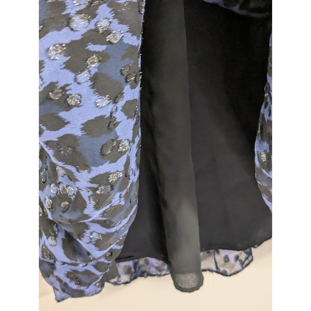 Kate Spade Leopard Print Clip Dot Mini Dress Sz 2XS Whimsygoth Moody Romantic - Picture 9 of 10